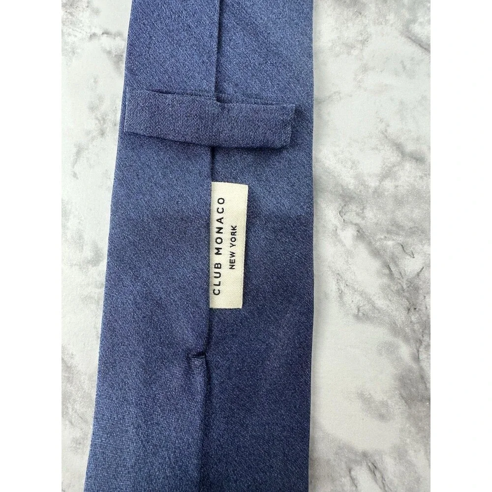 Club Monaco New York Clip On Neck Tie Navy Blue One Size